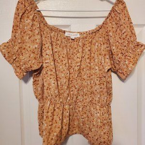 Pink Rose Floral Top